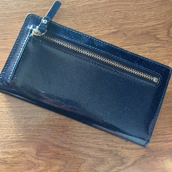 Shimmery Dark Blue Wallet - Picture 2 of 10